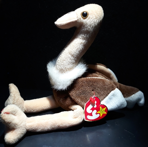ostrich beanie baby